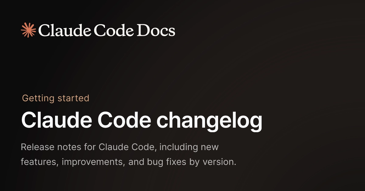 Claude Code Changelog