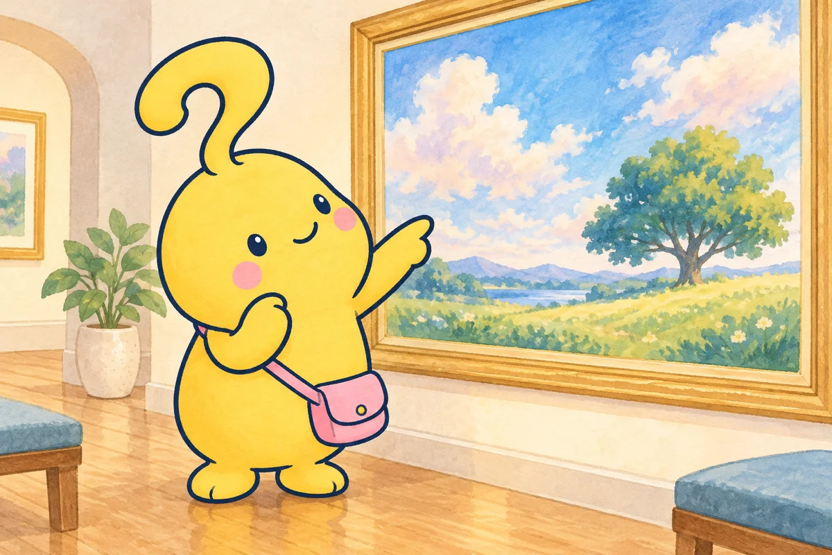 絵のどこを見て、そう感じたか。色や形を指さして話せます。